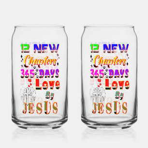 12 New Chapters 365 Days Love By Jesus Can Glass