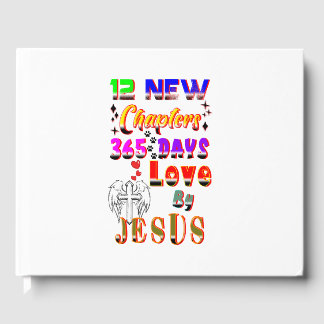 12 New Chapters 365 Days Love By Jesus Guest Book