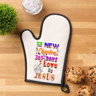 12 New Chapters 365 Days Love By Jesus Oven Mitt
