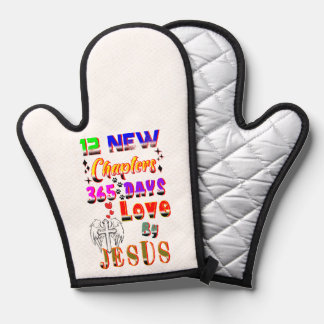 12 New Chapters 365 Days Love By Jesus Oven Mitt
