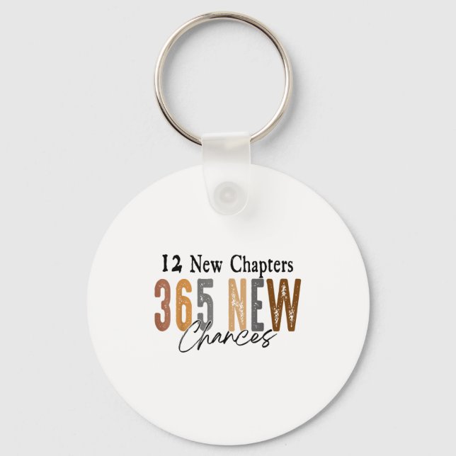 12 New Chapters 365 New Chances Family  Key Ring (Front)