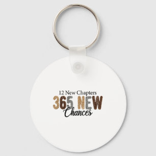12 New Chapters 365 New Chances Key Ring
