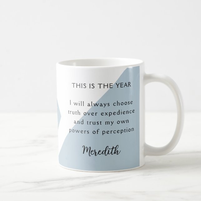 12. New Year Resolution for 2026 Year of Change  Coffee Mug (Right)