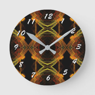 12 Number Choices to Choose-Fractal Art-Clock Round Clock