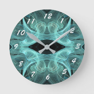 12 Number Choices to Choose-Fractal Art-Clock Round Clock