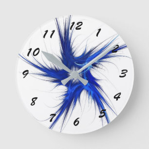 12 Number Choices to Choose From Blue Star Clock