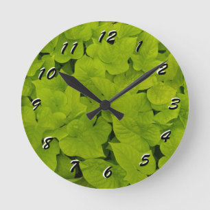 12 Number Choices to Choose From Chartreuse Clock