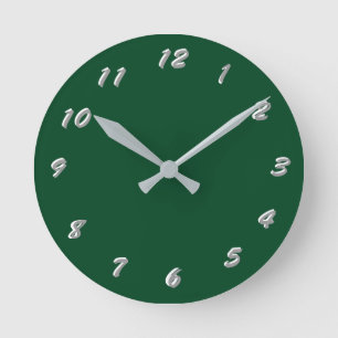12 Number Choices to Choose From Evergreen Clock