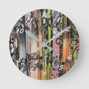 12 Number Choices to Choose From Scarves Clock