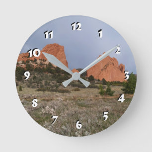 12 Number Choices to Choose --Red Rocks Clock