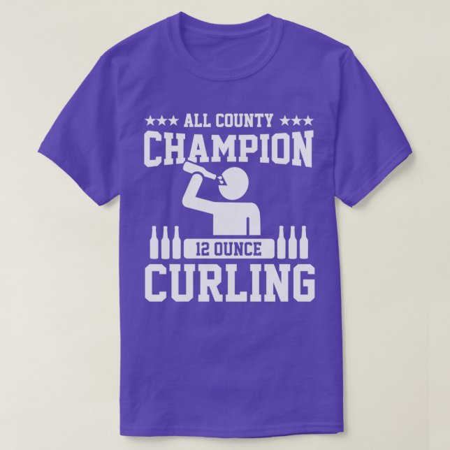 12 ounce curling champ T-Shirt (Design Front)
