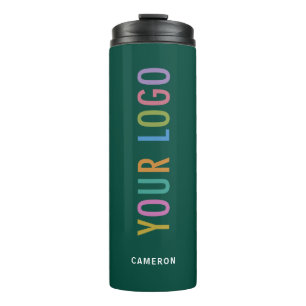 12 oz Green Thermal Tumbler Insulated Company Logo