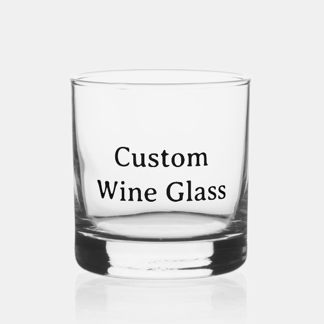 12 oz Printed Rocks Glass (Back)
