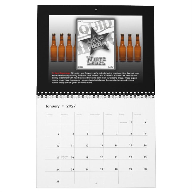 12 Pack Calendar (Jan 2027)