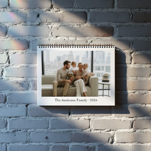 12 Personalized Monthly Custom Family Photos Calendar