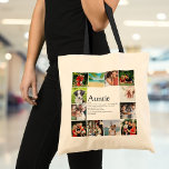 12 Photo Collage Best Aunt, Auntie Definition Tote Bag<br><div class="desc">Personalize for your special,  favorite Aunt or Auntie to create a unique gift. A perfect way to show her how amazing she is every day.  Designed by Thisisnotme©</div>