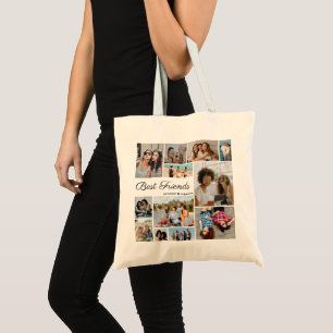 12 Photo Collage Best Friends Forever Tote Bag