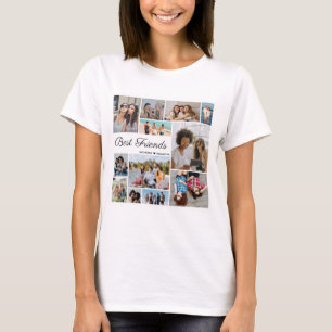 12 Photo Collage Best Friends Forever Unisex  T-Shirt