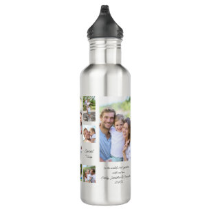 12 Photo Collage for Grandma Sentimental Quotes 710 Ml Water Bottle