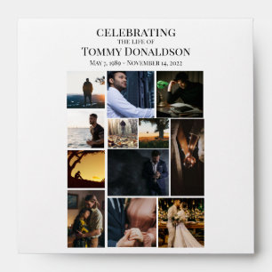 12 Photo Collage Funeral Seed Packet Envelope