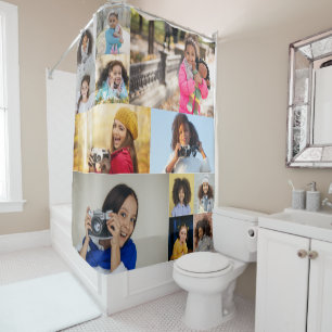 12 Photo Collage Gift Shower Curtain
