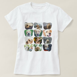 12 Photo Collage Unique Personalised T-Shirt