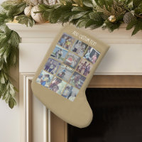 12 Photo Collage with Gold Background