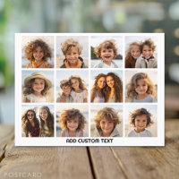 12 Photo Collage with White Background