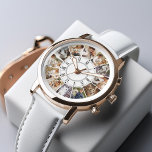 12 Photo Custom Collage  Watch<br><div class="desc">Display your favourite photos on this beautiful personalised watch. Add your custom text of a one of a kind design or gift for spouse,  grandparents,  grad,  etc.</div>