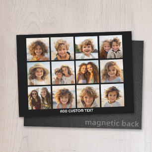 12 Photo Instagram Collage with Black Magnet
