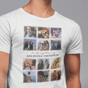 12 Photo Memorial T-Shirt – In Loving Memory