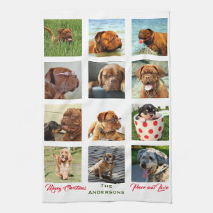 12 Picture Family Photo ✨  Collage Custom  Tea Towel