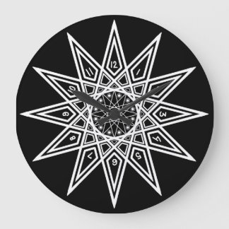 12 points star clock