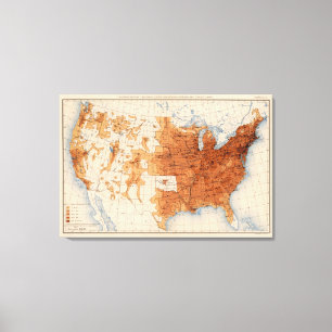 12 Population 1890 Canvas Print