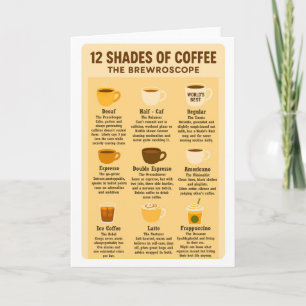 “12 Shades of Coffee – The Brewroscope.”  Card