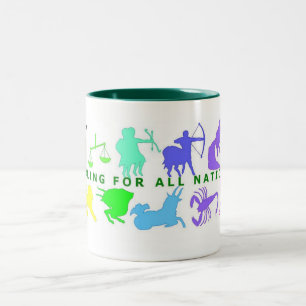 12 Signs of Christmas Two-Tone Coffee Mug