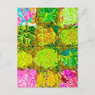 12 Smiling Gardens - Imbeded Reiki Signs Postcard