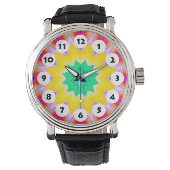 12 Spots - Colourful Mandala 023 Watch (Front)