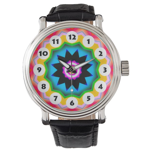 12 Spots - Colourful Mandala 026 Watch (Front)