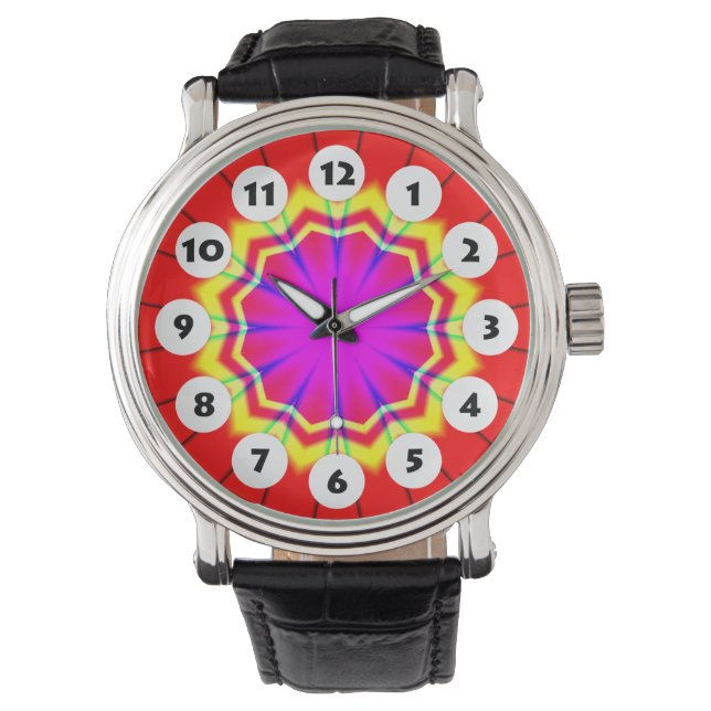 12 Spots - Colourful Mandala 034 Watch (Front)