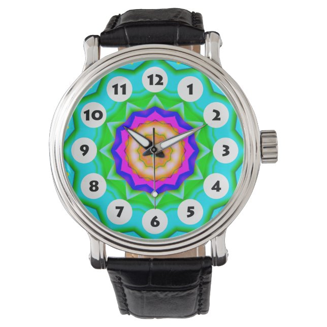 12 Spots - Colourful Mandala 035 Watch (Front)