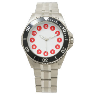 12 Spots - Red on White Watch