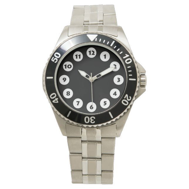 12 Spots - White on Black Watch (Front)