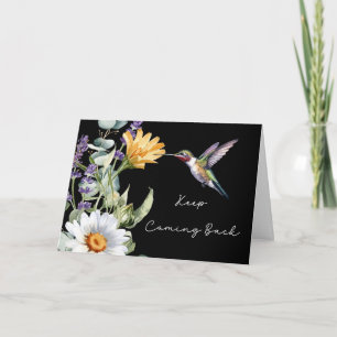 12 Step Recovery Encouragement with Hummingbird Card