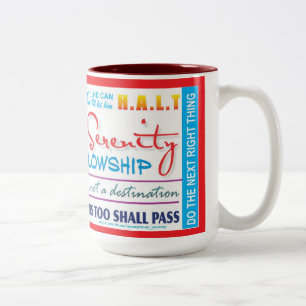 12 step recovery slogans mug 25z-red