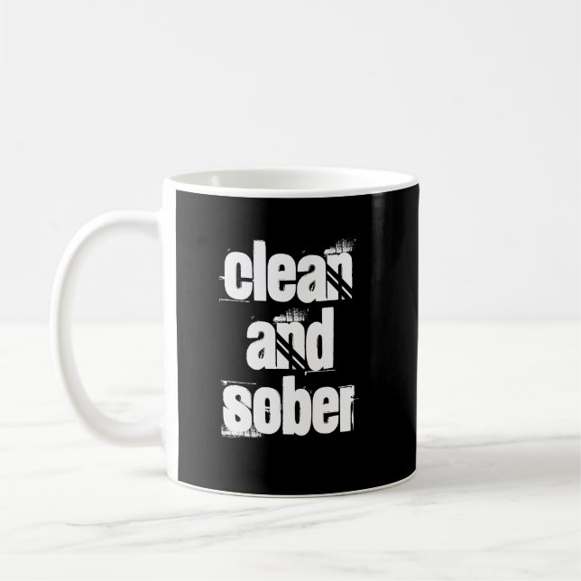12 Step Recovery Sobriety Alcoholics Slogan Mug (Left)