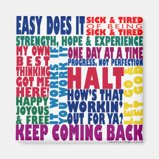12 Step Slogans Magnet