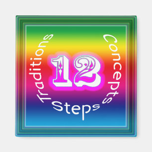 12 Steps Magnet