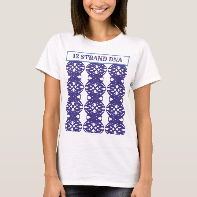 12 Strand DNA Stylish Pattern T-Shirt (Front)
