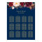 12 Tables Burgundy Floral Wedding Seating Chart